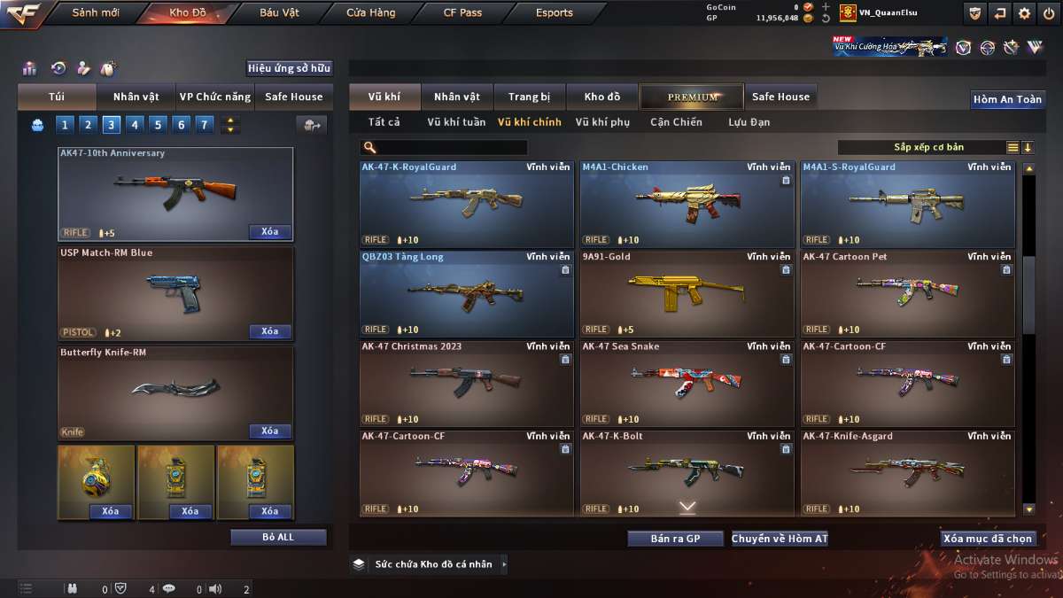 shop acc cf uy tin gia re